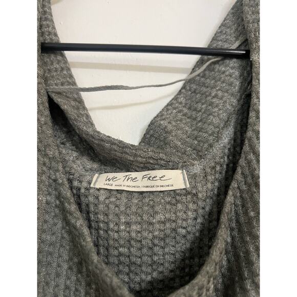 Free People "WE THE FREE" Womens Westend Thermal Top Oversized Slouchy Boho - Picture 4 of 8